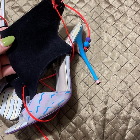 Sophia Webster tie around ankle beautiful heels multicolor 😍 - Picture 4 of 4